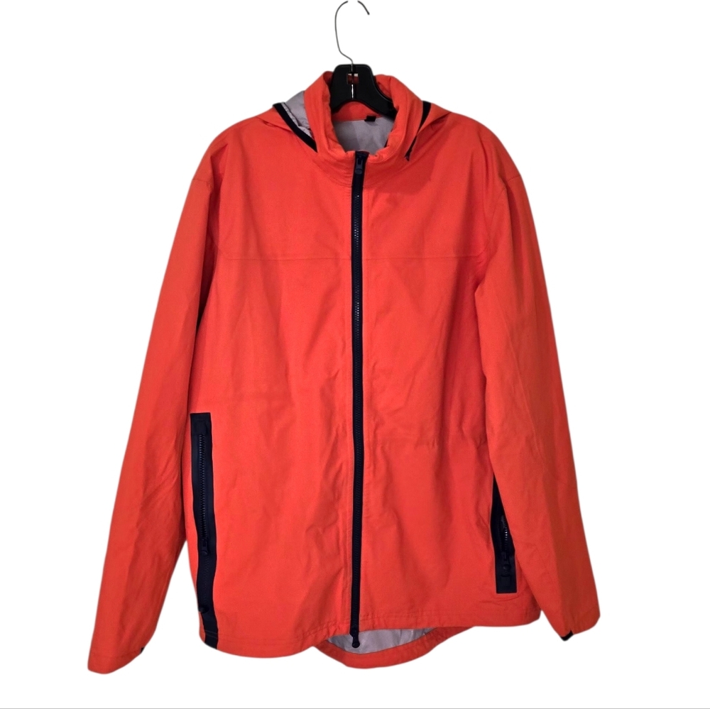 Greyson Orange Navy Men's Windbreaker Rain Jacket Large‎ Golf